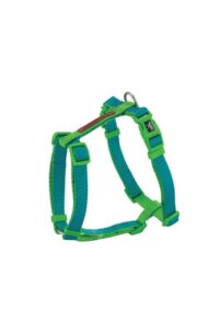 Arnés X-TRM Doble Premium Turquesa-Verde 35-46 cm x 1.5 cm: Adecuado para perros medianos.