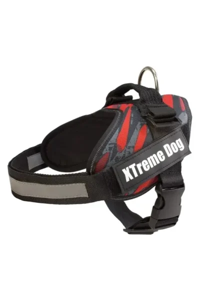 arnes xtreme para perro color rojo