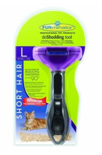 cepillo Furminator para gatos con pelo corto grande talla L