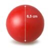 Pelota maciza de goma para perros grande 9 cm. juguete interactivo