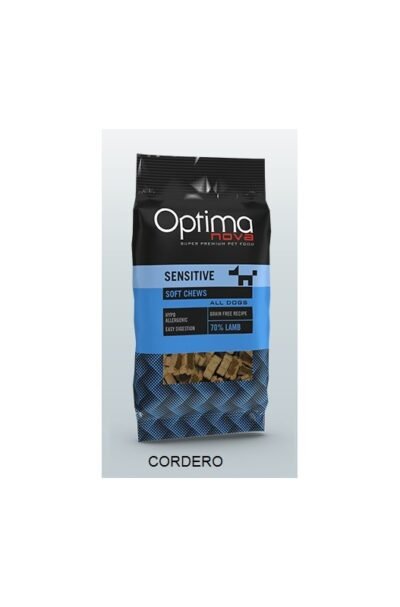 Snacks sensitive natural para perros de cordero, 70% cordero, ideales para pieles y estómagos sensibles